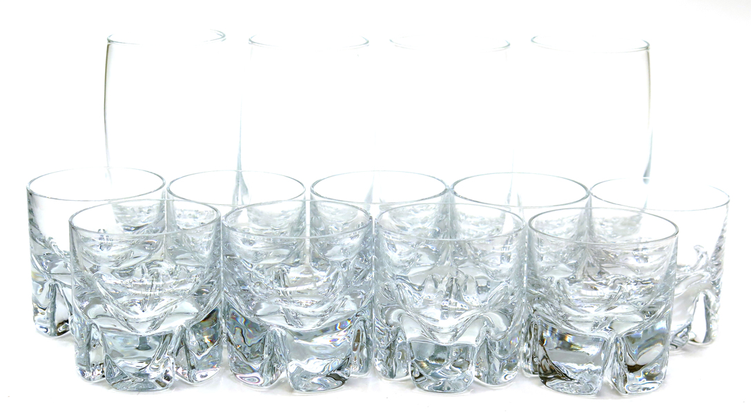 Alberius, Olle för Orrefors, whiskyglas, 9 st samt grogglas, 4 st,_516a_8d8178eff3825aa_lg.jpeg