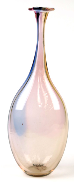 Engman, Kjell för Kosta Boda, vas, glas, 'Fidji', gul- och violett glasmassa, _5574a_lg.jpeg