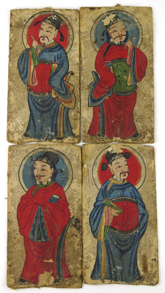 Gouacher på papper, 4 st, Kina, 18-1900-tal, heliga män, _5678a_8d8b88e1bc209b3_lg.jpeg
