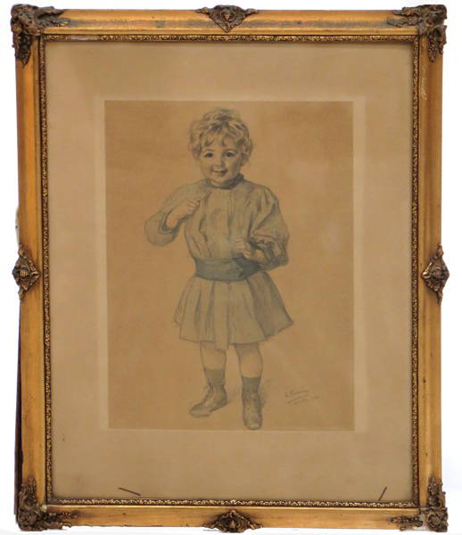Krause, Emil, akvarellerad pennteckning, barnporträtt,_6506a_8d8cf7309777745_lg.jpeg