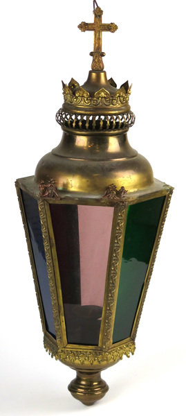 Processionslampa, mässing och färgat glas, Frankrike, 1800-talets 2 hälft, _6561a_lg.jpeg