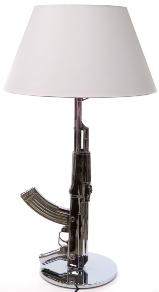 Starck, Philippe för FLOS, bords/golvlampa, kromad aluminium, Table Gun Lamp AK 47,_6798a_8d8d66f36625ec7_lg.jpeg