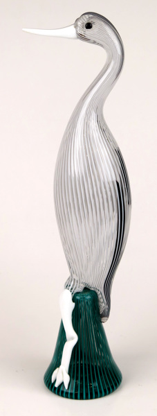 Bianconi, Fulvio för Venini Murano, skulptur, glas, stående fågel, design cirka 1954,_7900a_lg.jpeg