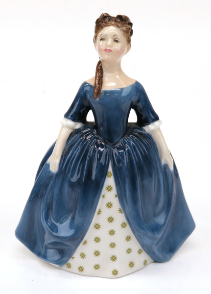 Davies, Peggy för Royal Doulton, figurin, glaserat flintgods, stående dam, "Debbie",_8345a_8d9027a90da7dff_lg.jpeg