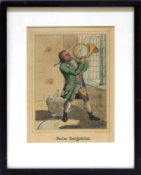 Litografi, handkolorerad, 1800-talets 1 hälft, "Fader Bergström",_8425a_8d90343df30eec9_lg.jpeg
