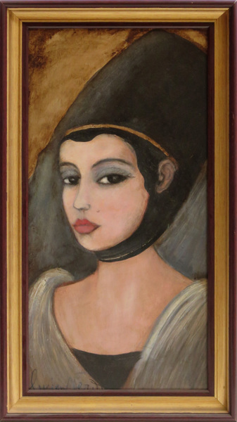 Verid, Lucien, olja, porträtt av en ung kvinna - fritt efter Petrus Christus, _8509a_8d903ebc97d5835_lg.jpeg
