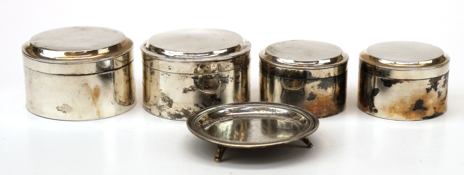 Toilettedosor 2 par samt nipperfat, silver, empire, 1800-talets 1 hälft, slät modell,_9149a_lg.jpeg