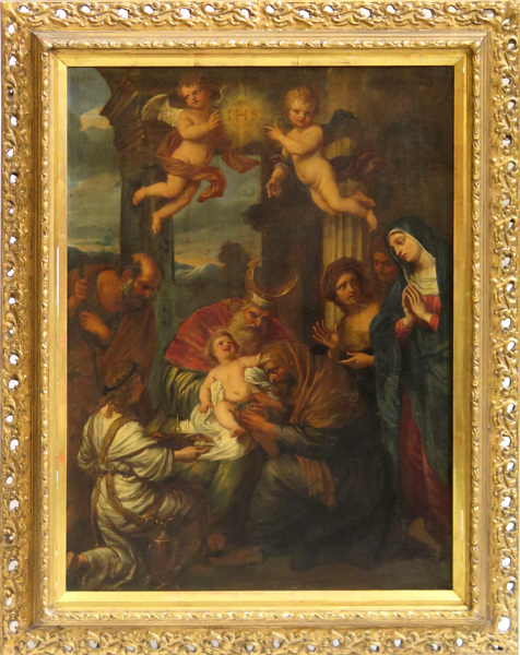 Okänd konstnär, 1700-tal, olja, Kristi omskärelse (möjligen kopia efter äldre förebild), _9396c_8d91eafa8936764_lg.jpeg