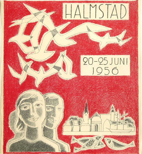 Olson, Axel, litograferad poster, Riksungdomsstämma Halmstad 20-25 juni 1956,_9412a_8d91ec39033094a_lg.jpeg