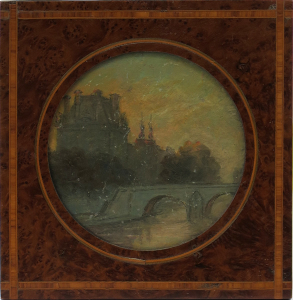 Okänd fransk konstnär, sekelskiftet 1900, olja, Pont Royal med Pavillion de Flore, Paris,_9419a_8d91ebaa004bf8e_lg.jpeg
